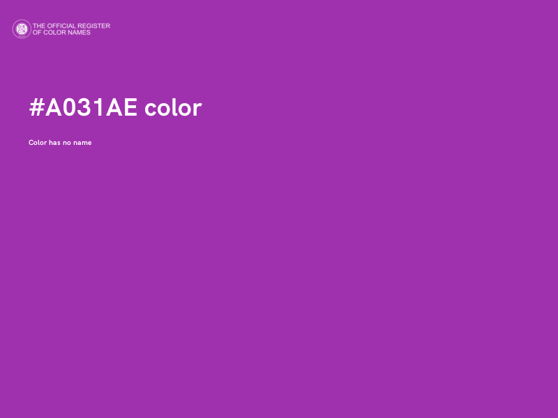 #A031AE color image