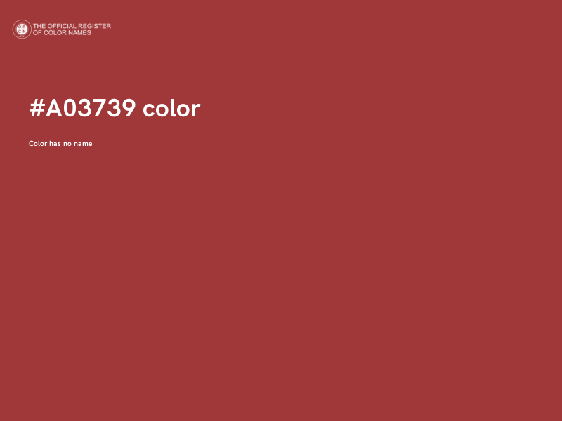 #A03739 color image