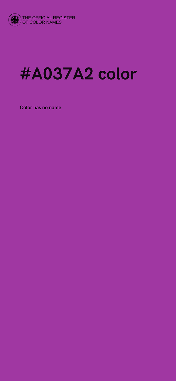 #A037A2 color image