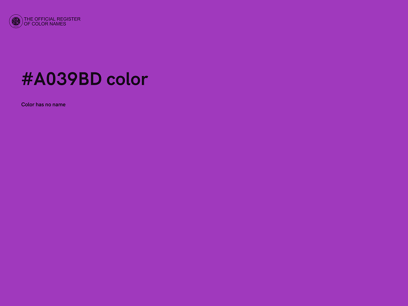 #A039BD color image