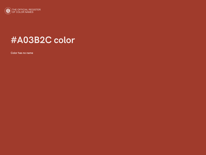 #A03B2C color image