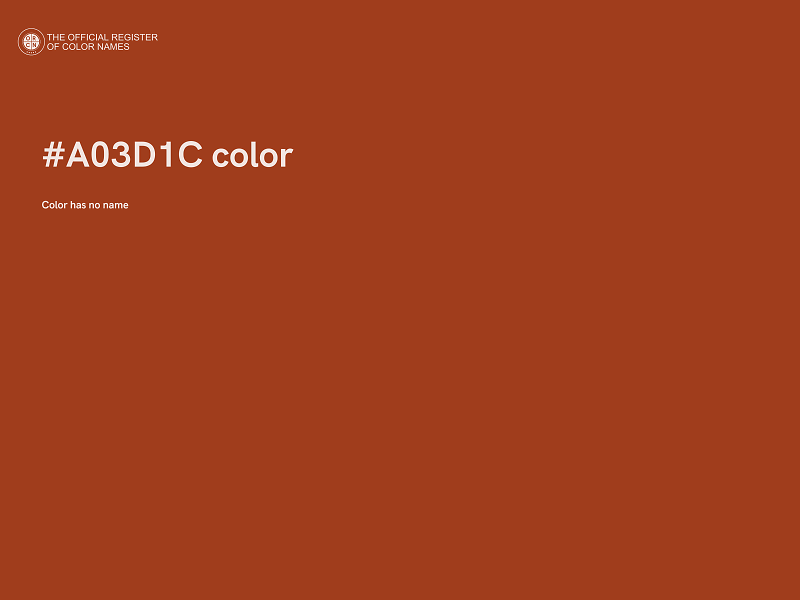 #A03D1C color image