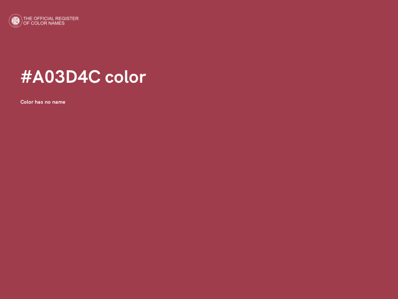 #A03D4C color image