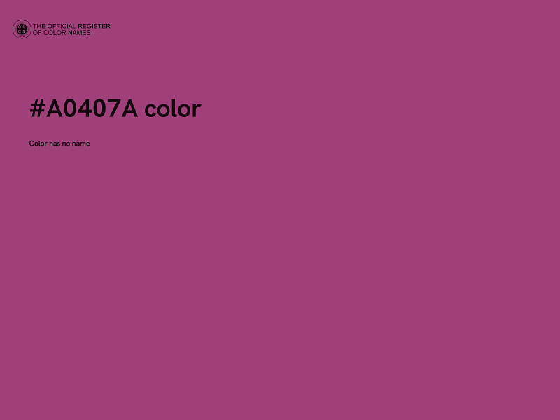 #A0407A color image