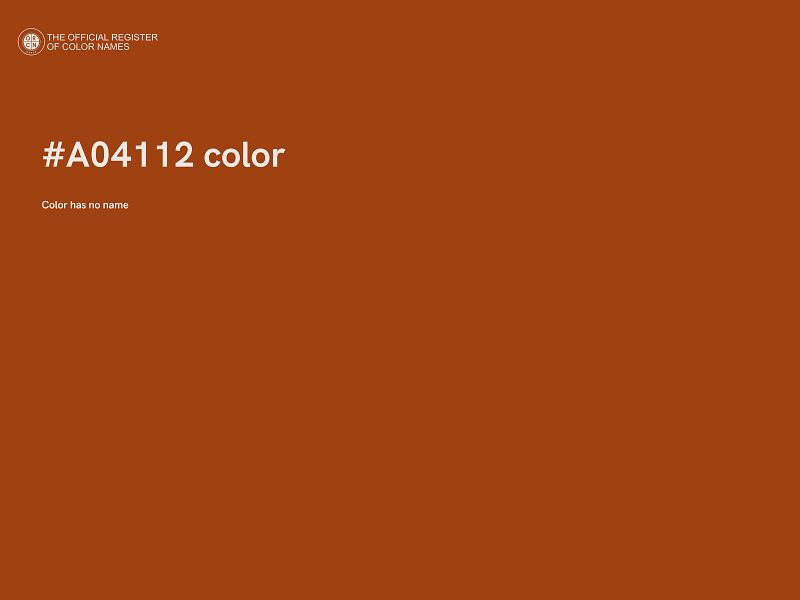 #A04112 color image