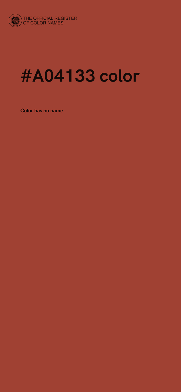 #A04133 color image