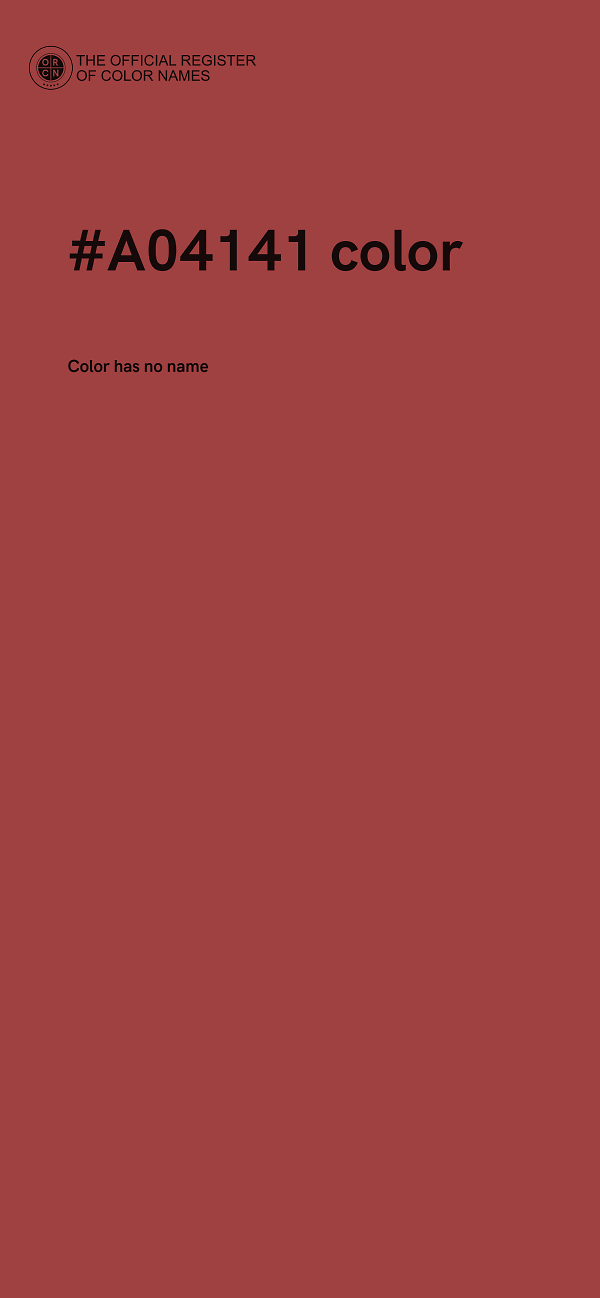 #A04141 color image