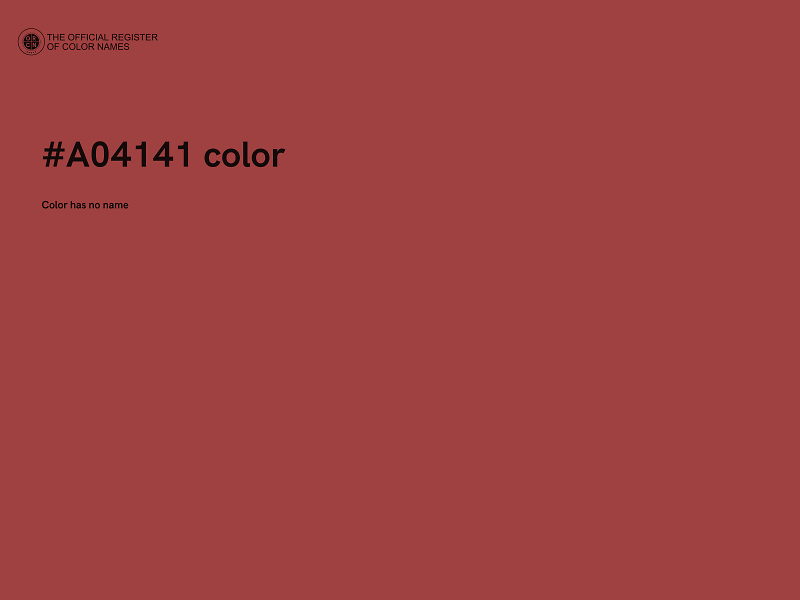 #A04141 color image