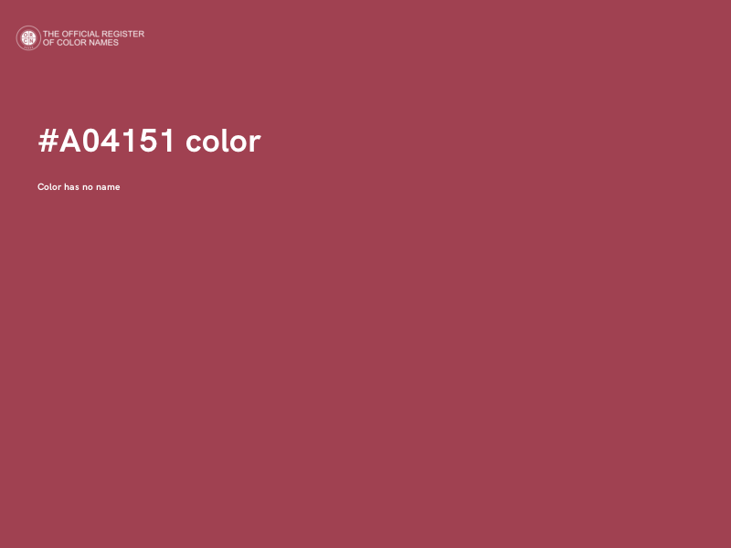 #A04151 color image