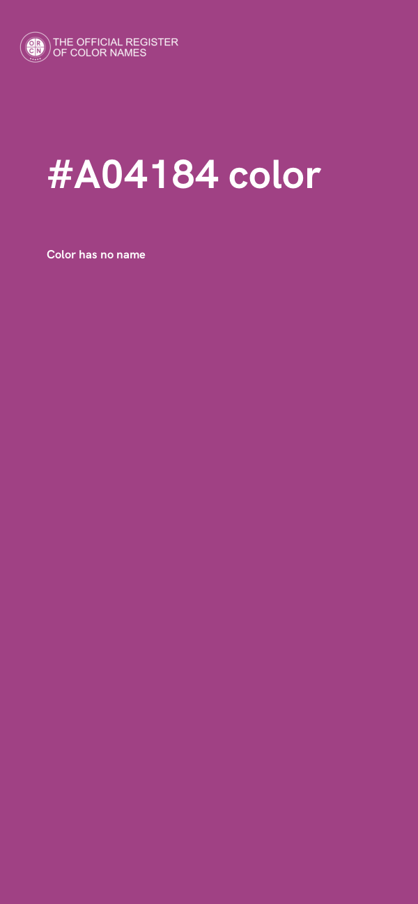 #A04184 color image