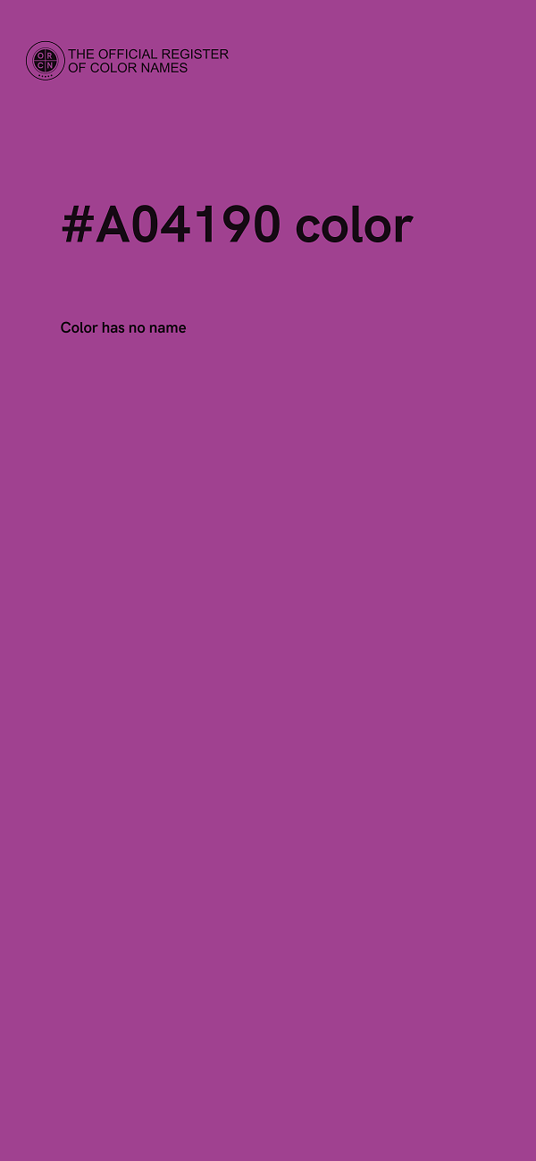 #A04190 color image