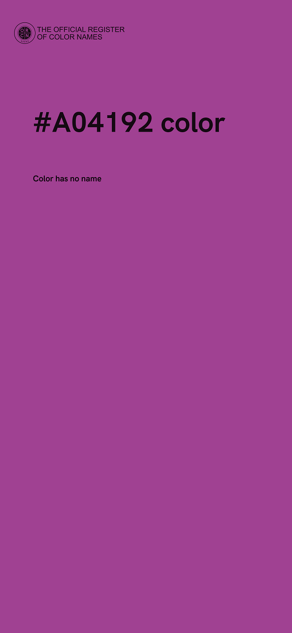 #A04192 color image