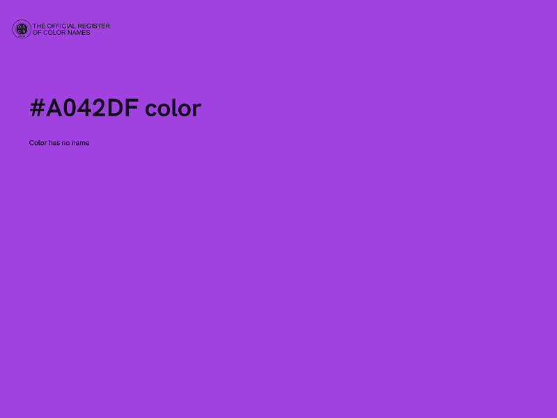 #A042DF color image