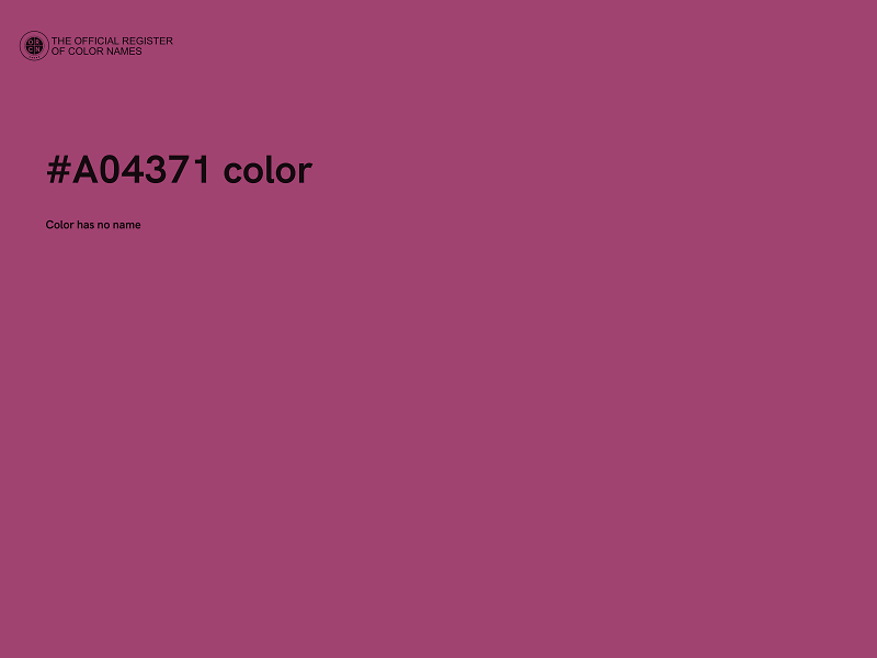 #A04371 color image