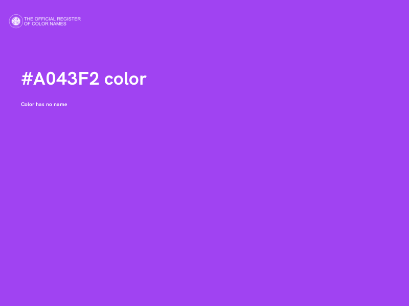 #A043F2 color image