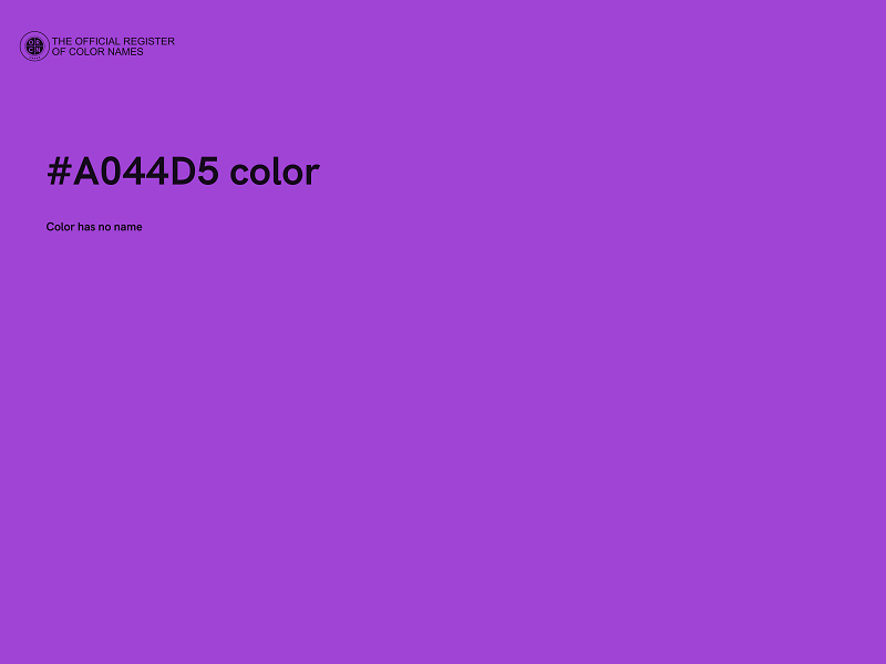 #A044D5 color image