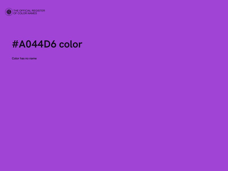 #A044D6 color image