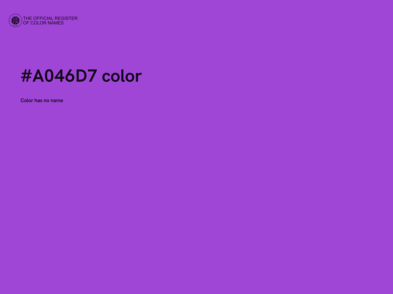 #A046D7 color image