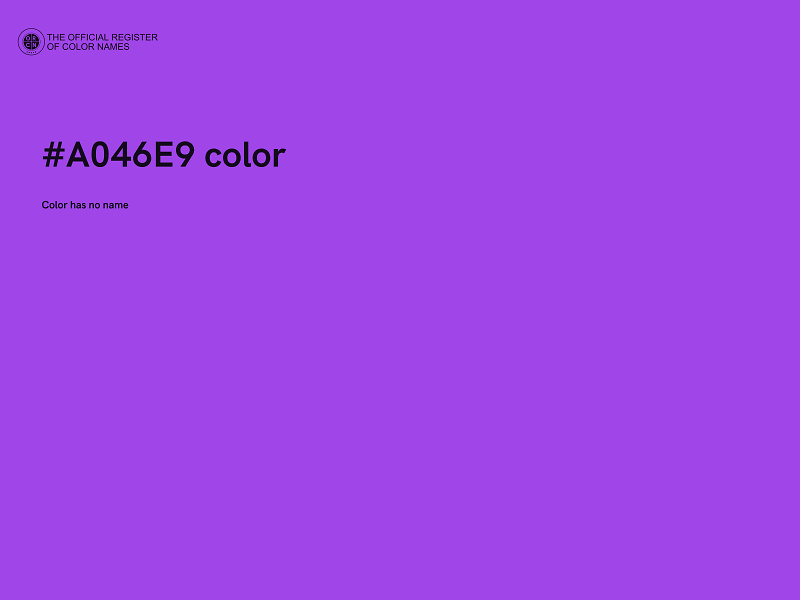 #A046E9 color image