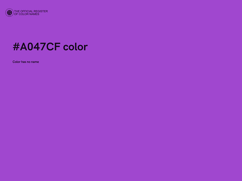 #A047CF color image