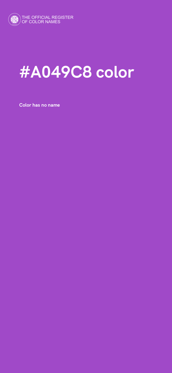 #A049C8 color image