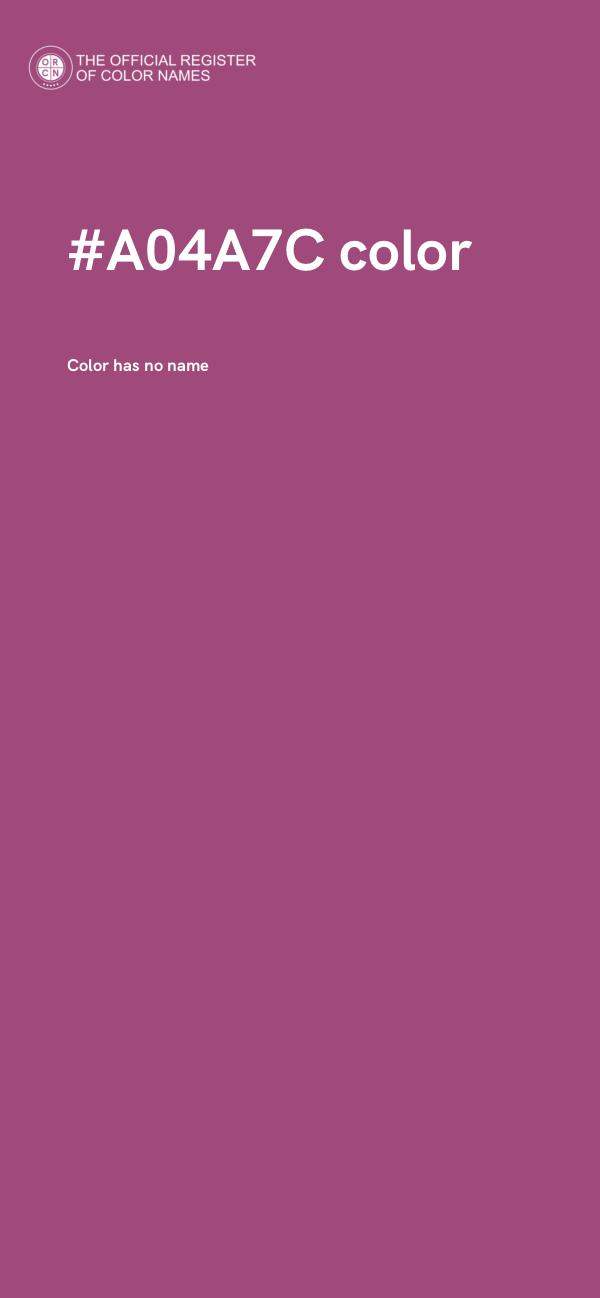 #A04A7C color image