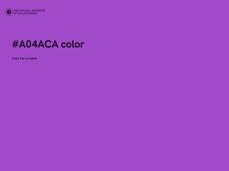 #A04ACA color image