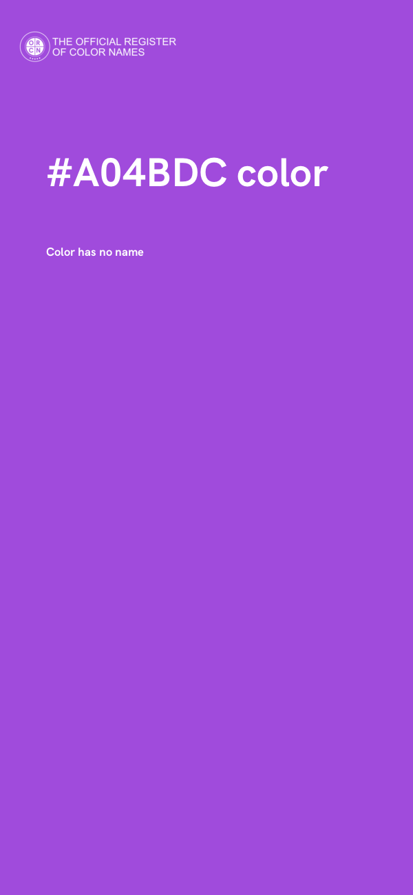 #A04BDC color image