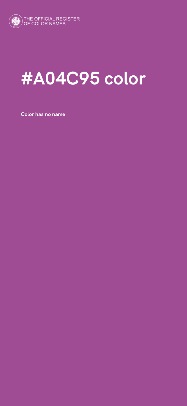 #A04C95 color image