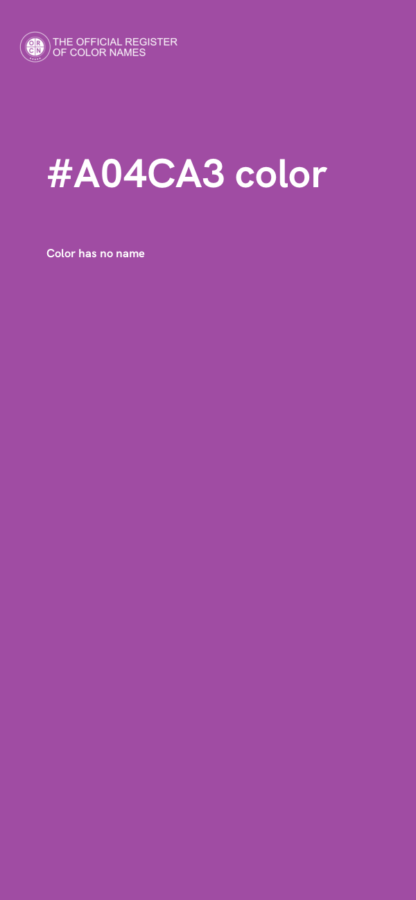 #A04CA3 color image