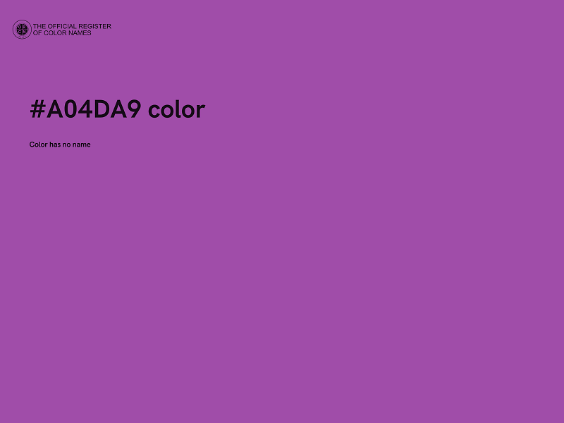 #A04DA9 color image