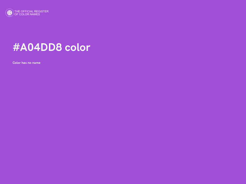 #A04DD8 color image