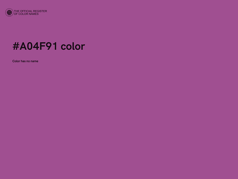 #A04F91 color image