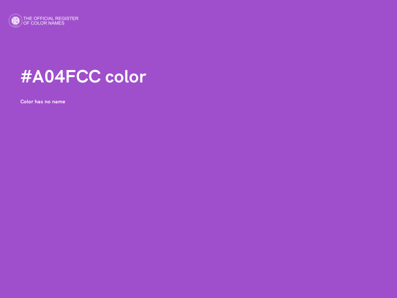#A04FCC color image