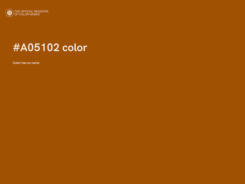 #A05102 color image