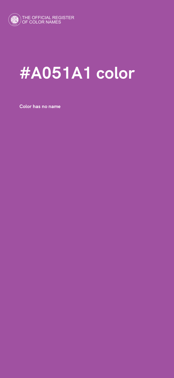 #A051A1 color image