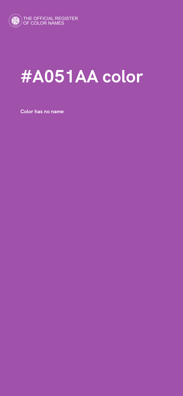 #A051AA color image