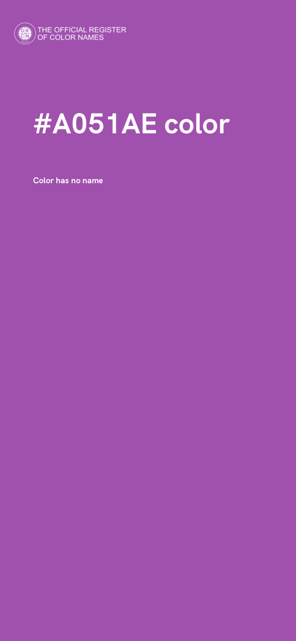 #A051AE color image
