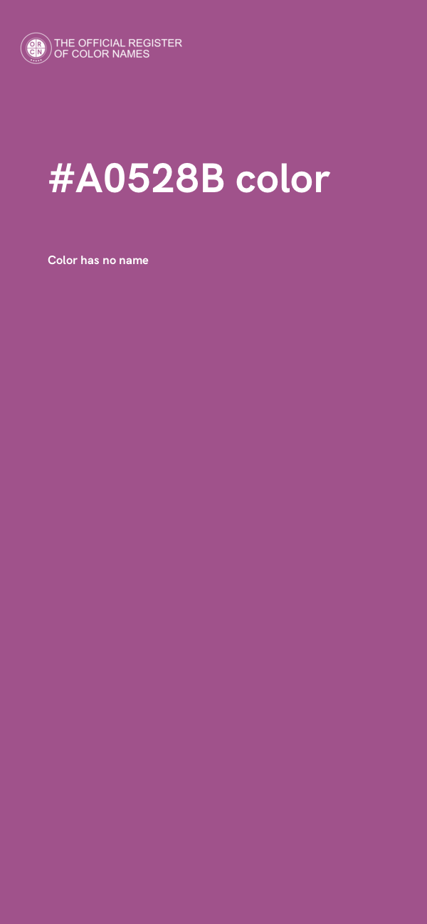 #A0528B color image