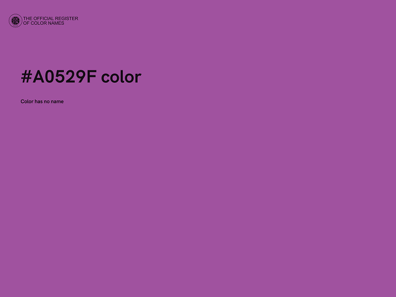 #A0529F color image