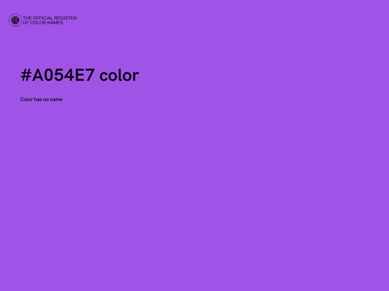 #A054E7 color image