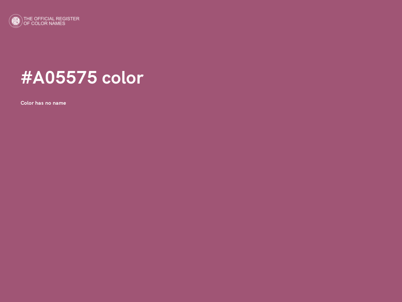 #A05575 color image