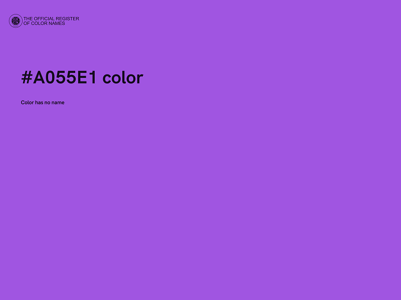 #A055E1 color image