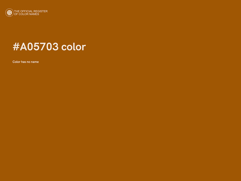 #A05703 color image