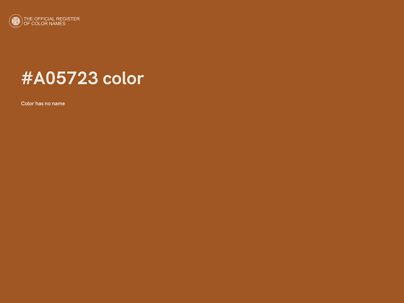 #A05723 color image