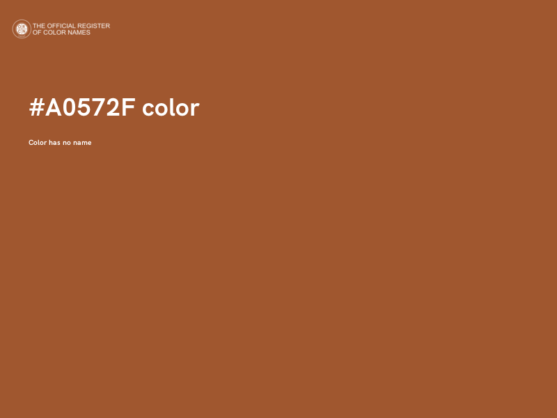 #A0572F color image