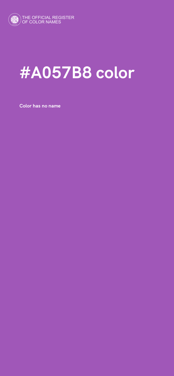 #A057B8 color image