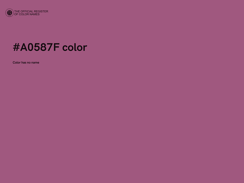 #A0587F color image