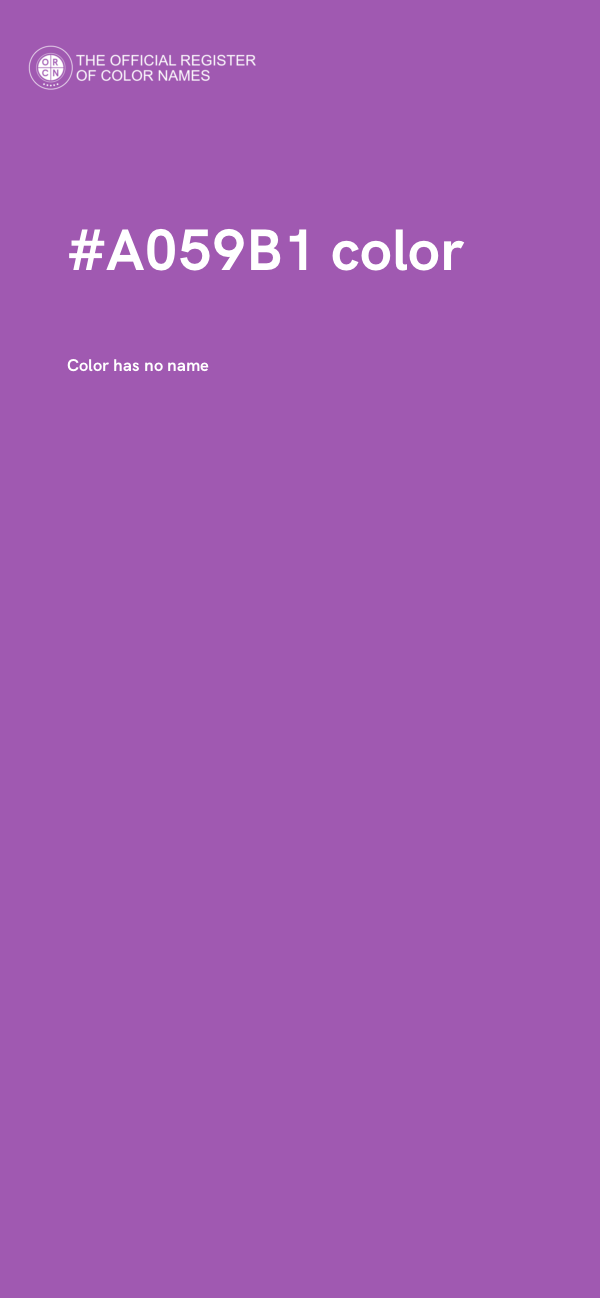#A059B1 color image