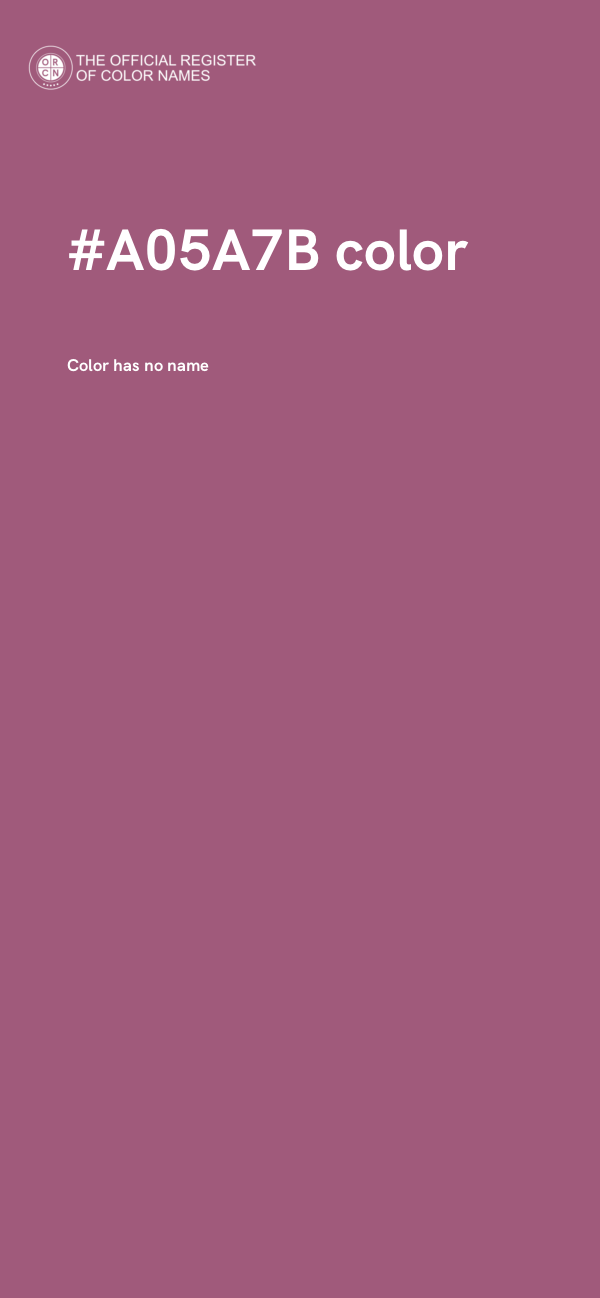 #A05A7B color image